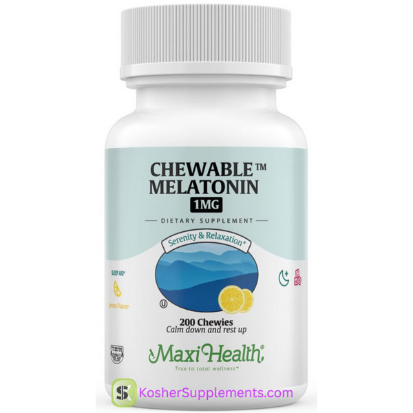Maxi Health Chewable Melatonin 1mg 200 Chewable Tablet