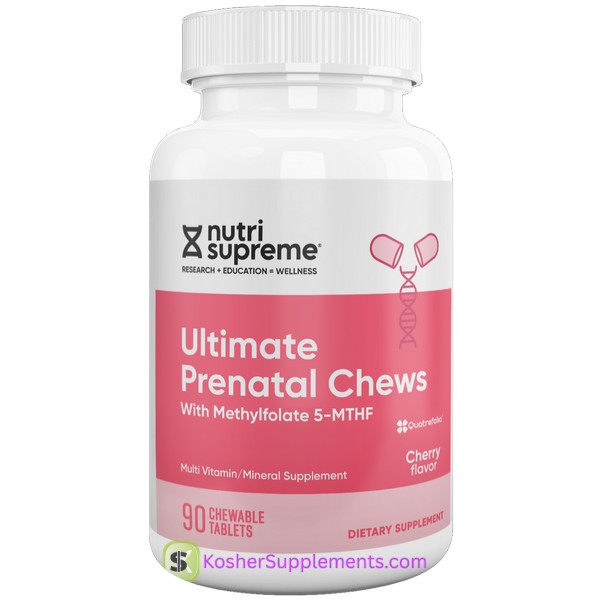 Nutri Supreme Ultimate Prenatal Chews with 5-MTHF kosher vitamins