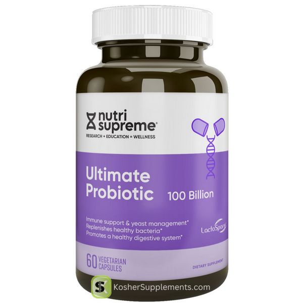 Nutri Supreme Ultimate Probiotic 100 Billion capsules kosher supplement
