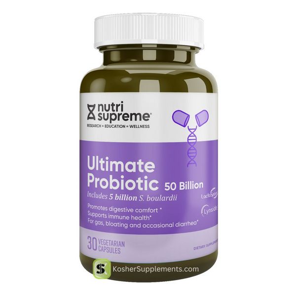 Nutri Supreme Ultimate Probiotic 50 Billion kosher supplement capsules