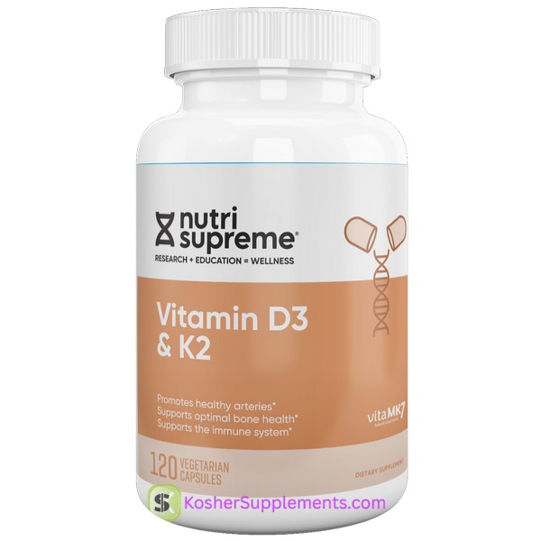Nutri Supreme Vitamin D3 & K2 kosher vitamins capsules