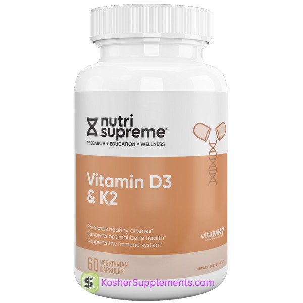 Nutri Supreme Vitamin D3 & K2 kosher vitamins capsules