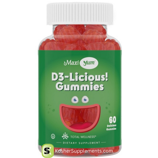 Maxi Health D3 Licious Gummies kosher vitamin D3 supplement