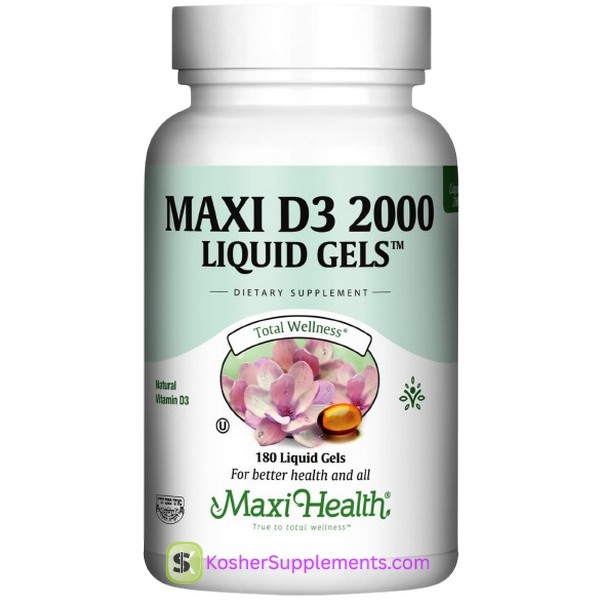 Maxi Health Maxi D3 2000 Liquid Gels 180