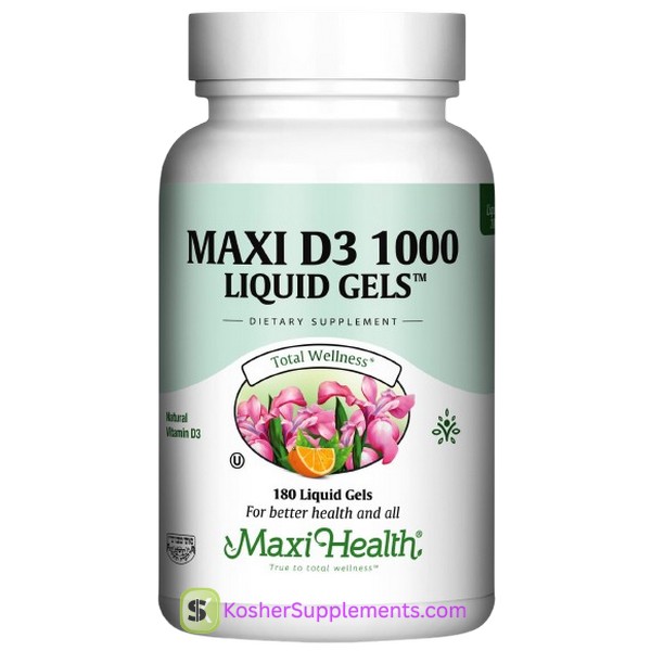 Maxi Health Maxi D3 1000 Liquid Gels 180