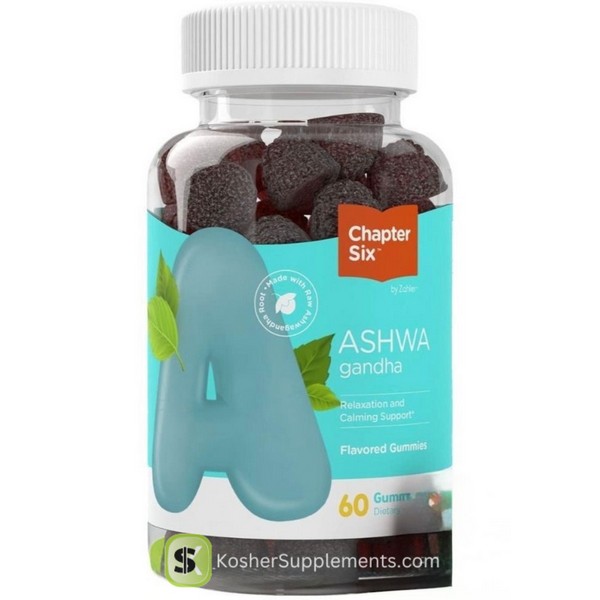 Chapter Six by Zahler Ashwagandha Gummies Kosher Supplement