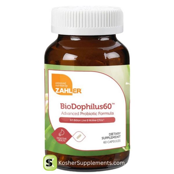 Zahler BioDophilus 60 Billion kosher probiotic capsules