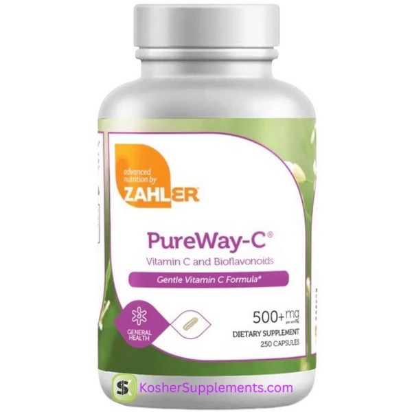 Zahler PureWay-C 500 mg kosher vitamin C capsules immune support