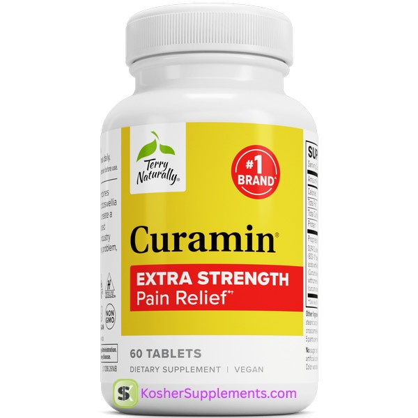 Curamin Extra Strength pain relief tablets kosher supplement