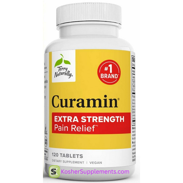 Curamin Extra Strength pain relief tablets kosher supplement