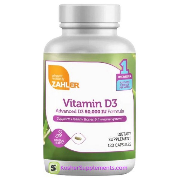 Zahler Vitamin D3 50000 IU capsules