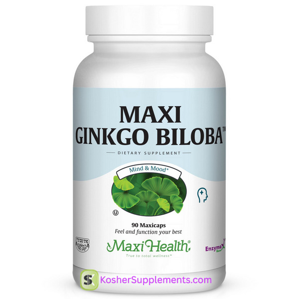 Maxi Health Maxi Ginkgo Biloba Capsules kosher supplement