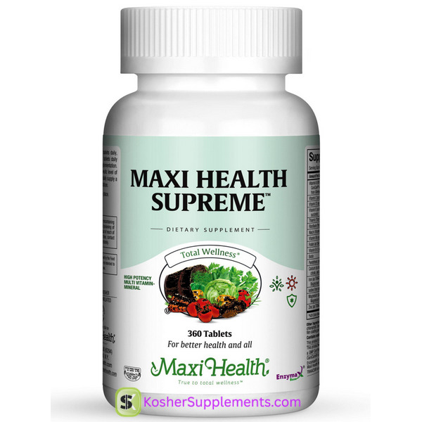 Maxi Health Supreme 360 Tablets kosher multivitamin supplement