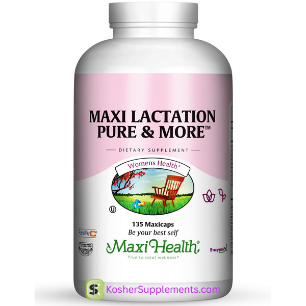 Maxi Health Maxi Lactation Pure & More 135 Capsules Kosher Supplement