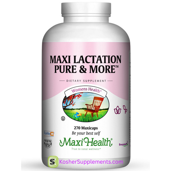 Maxi Health Maxi Lactation Pure & More 270 Capsules Kosher Supplement