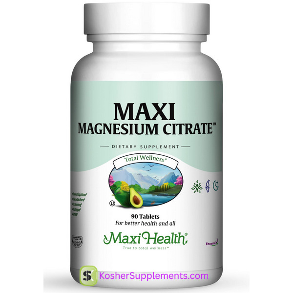 Maxi Magnesium Citrate 90 Tablets Kosher Magnesium Supplement