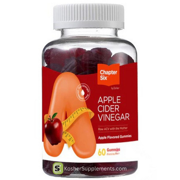Chapter Six by Zahler Apple Cider Vinegar Gummies with the Mother 60 Gummies