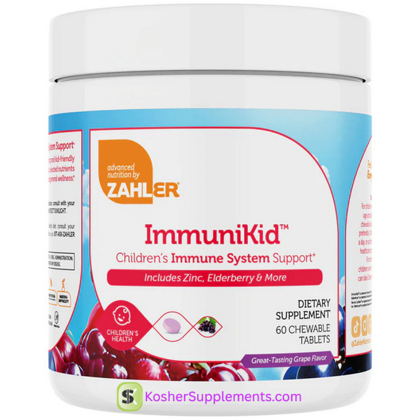 Zahler ImmuniKid Children's Immune Support Grape Flavor 60 Chewable Tablets