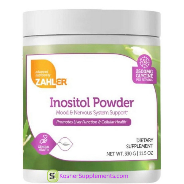 Zahler Inositol Powder 2500 mg 11.5 oz Kosher Supplement