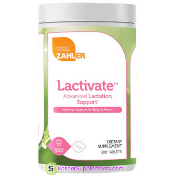 Zahler Lactivate Advanced Lactation Support 300 Tablets bottle