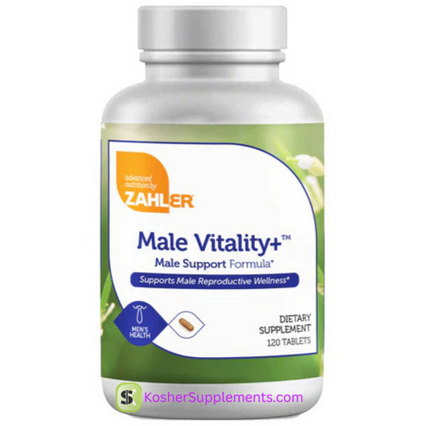 Zahler Male Vitality+ 120 Tablets male wellness supplement