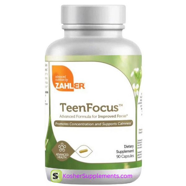Zahler TeenFocus 90 Capsules kosher brain and focus supplement