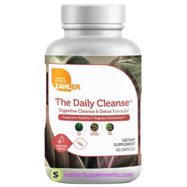 Zahler The Daily Cleanse 60 Capsules kosher digestive cleanse supplement