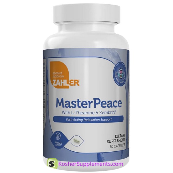 Zahler MasterPeace with L-Theanine and Zembrin 60 Capsules Kosher Supplement