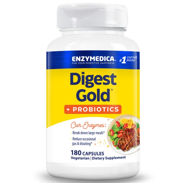 Enzymedica Digest Gold + Probiotics 180 Capsules digestive support