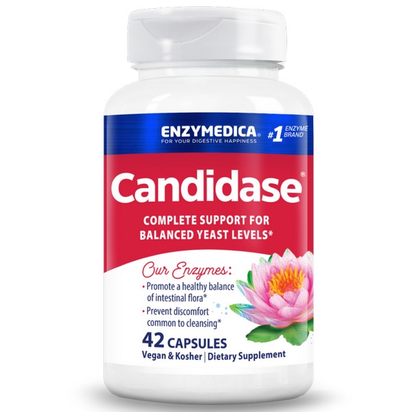 Enzymedica Candidase 42 Capsules Kosher Digestive Enzyme Supplement