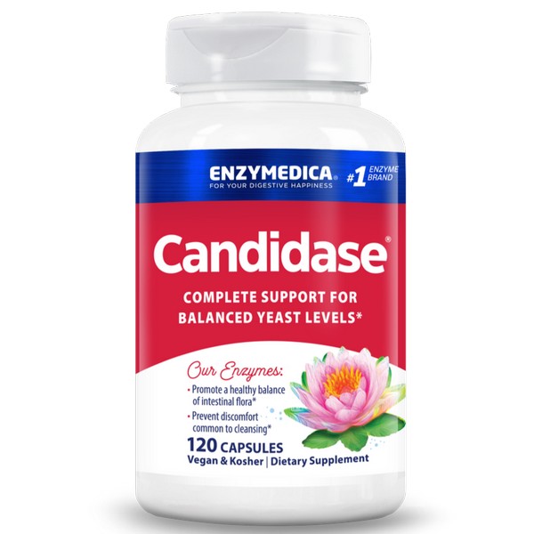 Enzymedica Candidase 120 Capsules Kosher Enzyme Formula