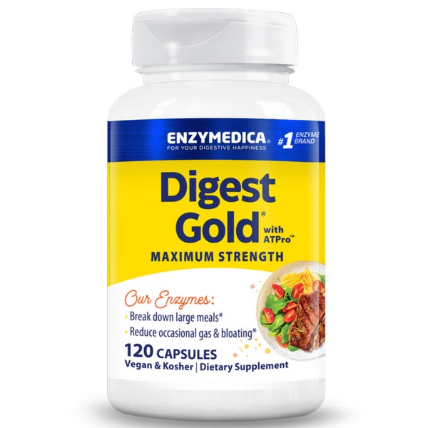 Enzymedica Digest Gold 120 Capsules Advanced Digestive Enzymes