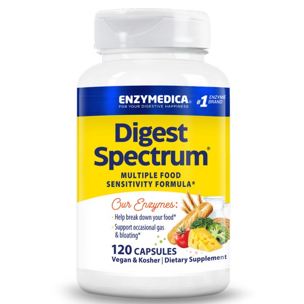 Enzymedica Digest Spectrum 120 Capsules Advanced Digestive Enzyme Formula