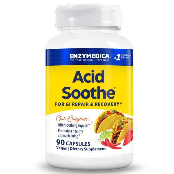Enzymedica Acid Soothe 90 Capsules digestive enzyme supplement