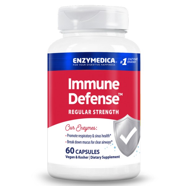 Enzymedica Immune Defense Regular Strength 60 Capsules Kosher Immune Support