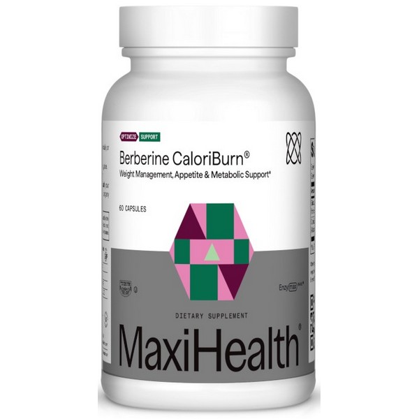 Maxi Health Berberine CaloriBurn 60 Capsules Kosher Weight Management Supplement