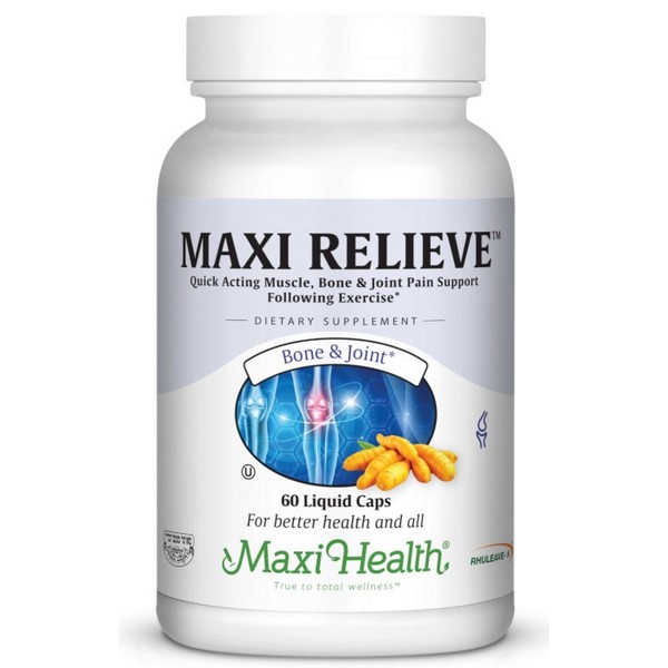 Maxi Health Maxi Relieve 60 Liquid Capsules muscle bone and joint support