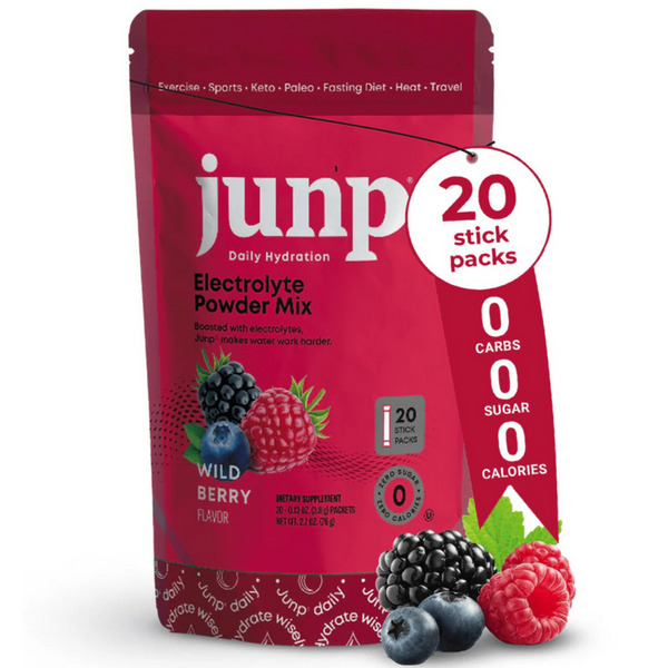 Junp Electrolyte Powder Mix Wild Berry 20 packs