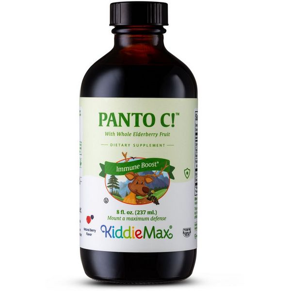 Maxi Health Panto C Liquid with Elderberry Fruit 8 oz kosher supplement bottle
