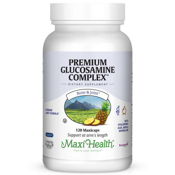 Maxi Health Premium Glucosamine Complex 120 Capsules Bottle - Kosher Joint Support Formula