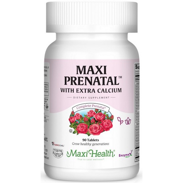 Maxi Health Maxi Prenatal 90 Tablets – Kosher Prenatal Vitamins