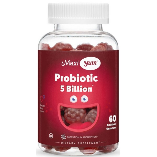 Maxi Health MaxiYum Probiotic 5 Billion 60 Gummies