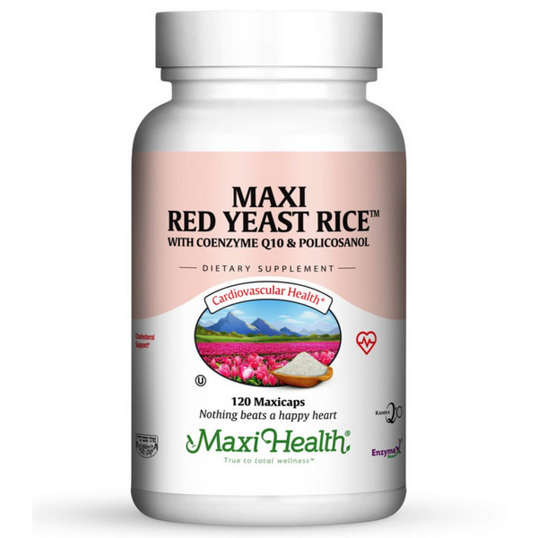 Maxi Health Red Yeast Rice with CoQ10 & Policosanol, 120 Capsules