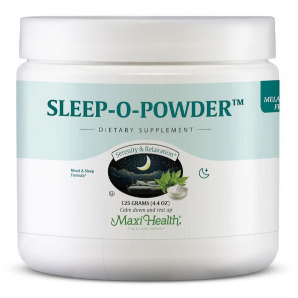 Maxi Health Sleep-O-Powder 4.4 oz melatonin-free sleep supplement powder