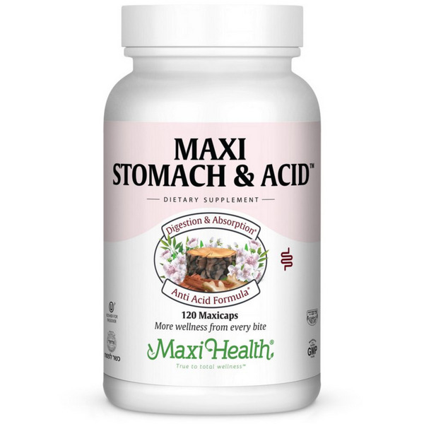 Maxi Health Stomach & Acid 120 Capsules digestive support supplement