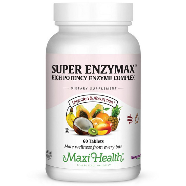 Maxi Health Super Enzymax High Potency Enzyme Complex 60 Tablets