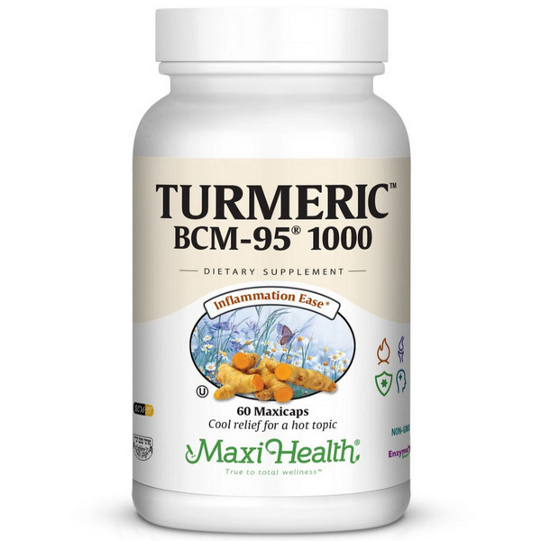 Maxi Health Turmeric BCM-95 60 Capsules turmeric curcumin supplement