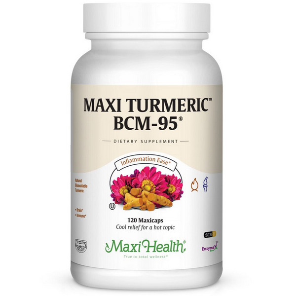 Maxi Health Turmeric BCM-95 120 Capsules turmeric curcumin supplement