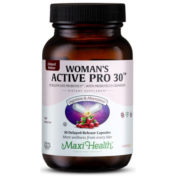 Maxi Health Woman's Active Pro 30 women's probiotic capsules