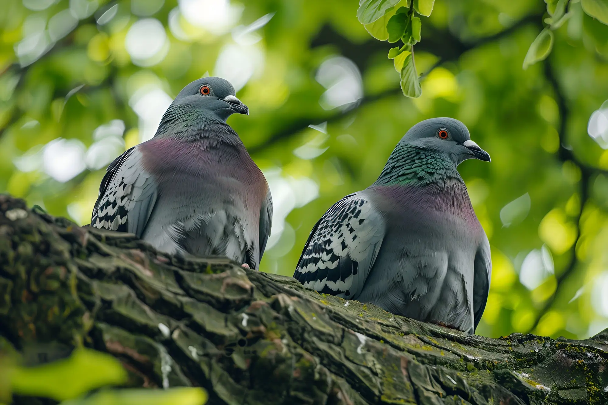 Picture of Pigeons in Nest